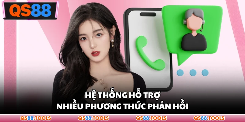 Liên Hệ 2 Hỗ trợ hệ thống nhiều phương pháp phản hồi